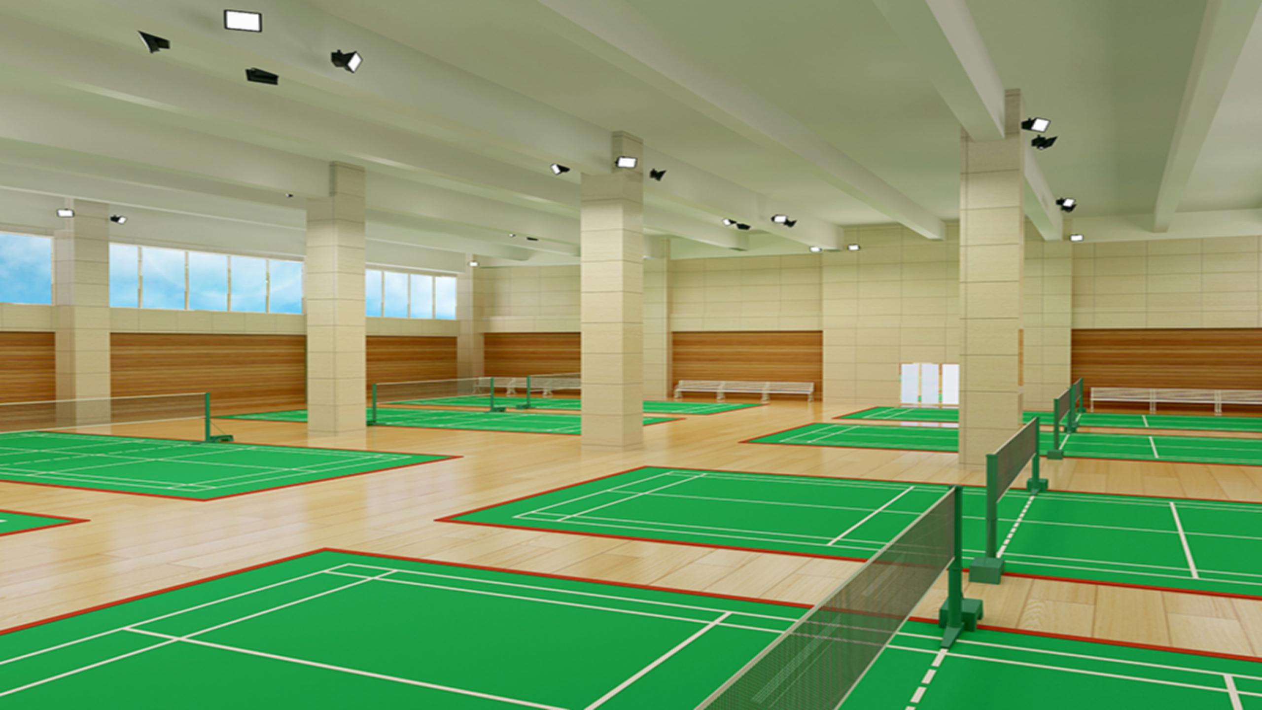 Tsinghua Affiliated High School badminton court