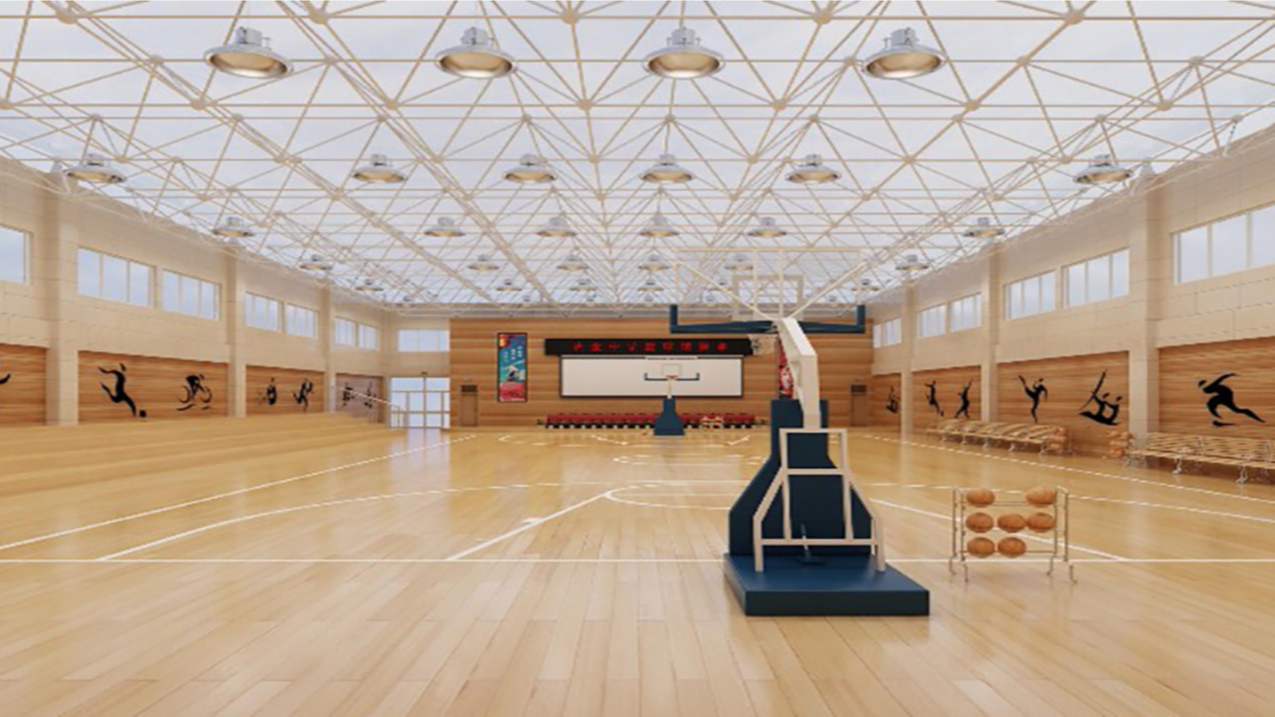 Basketball hall of Tsinghua High School